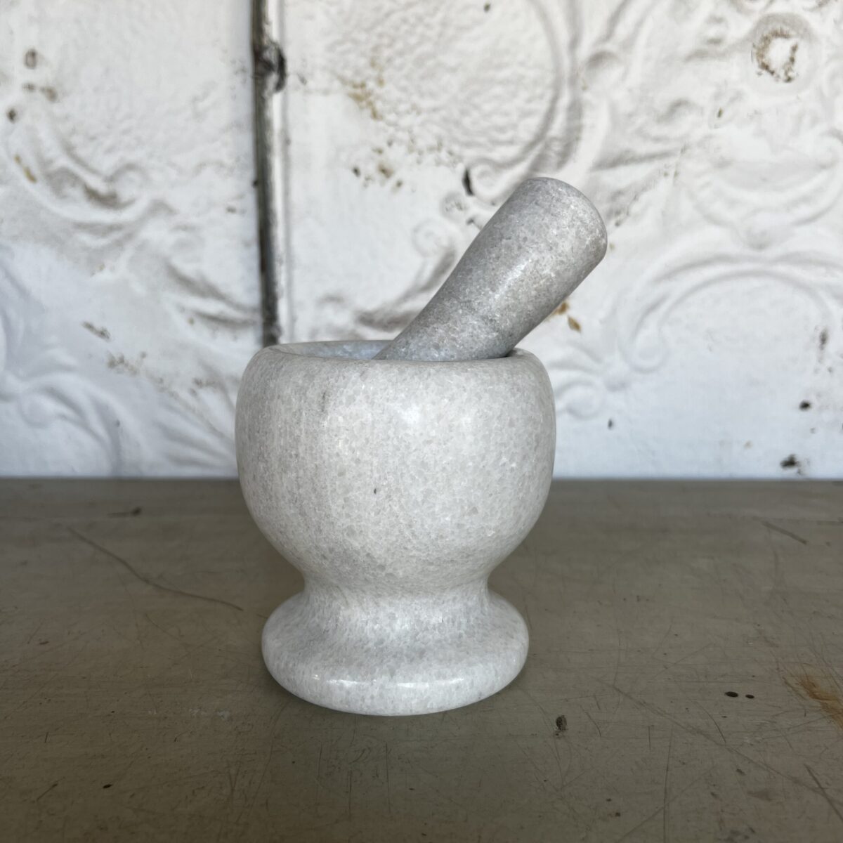 Marble pestle and mortar